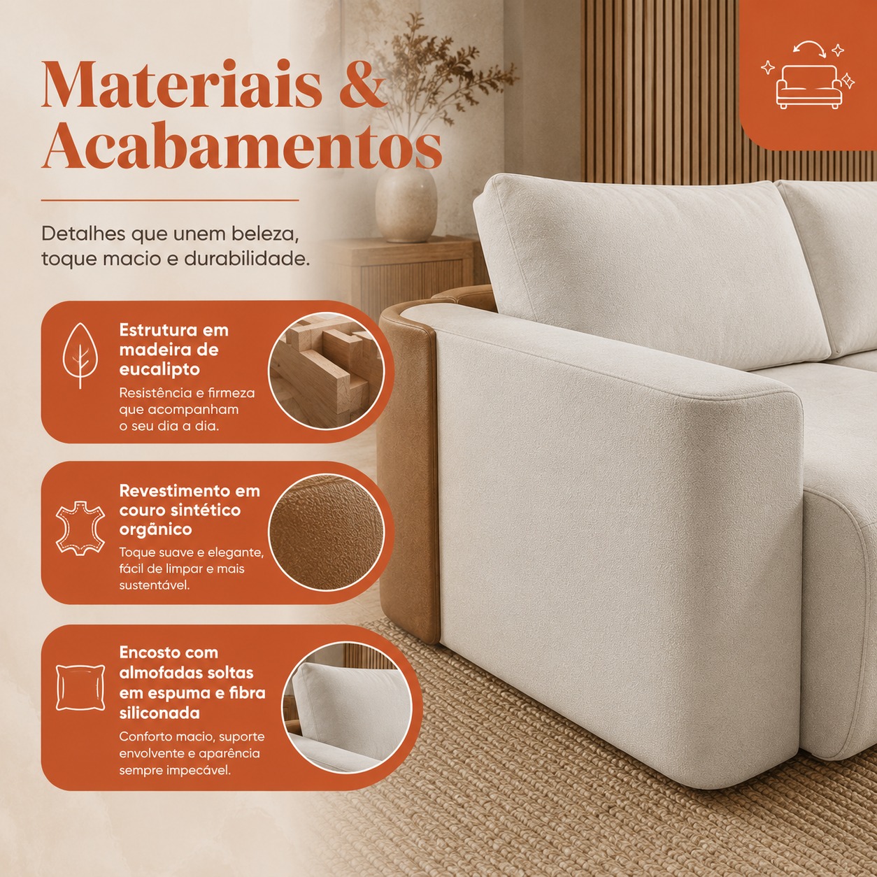 SOFA CAMA ORGANICO - Imagem 4