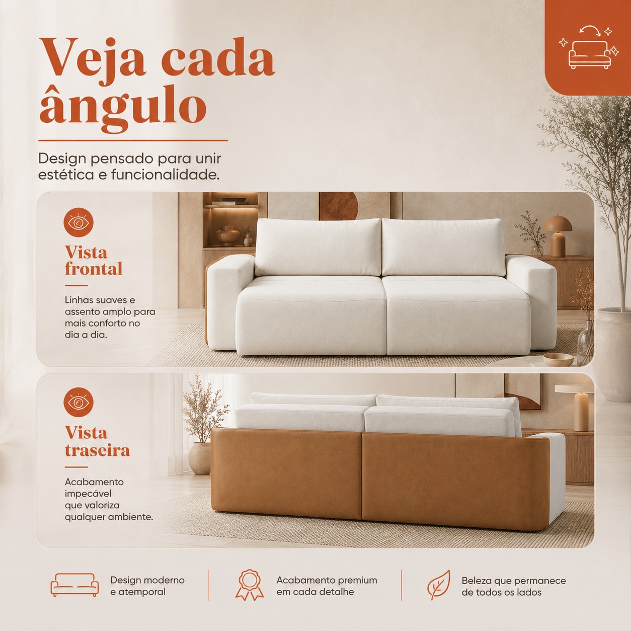 SOFA CAMA ORGANICO